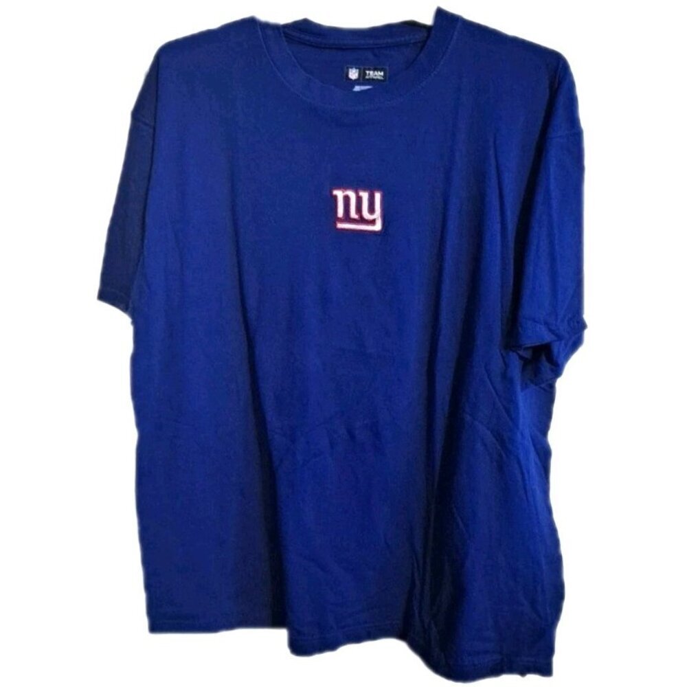 NFL Team Apparel Men's XL Blue Short Sleeve T-Shirt New York Giants
